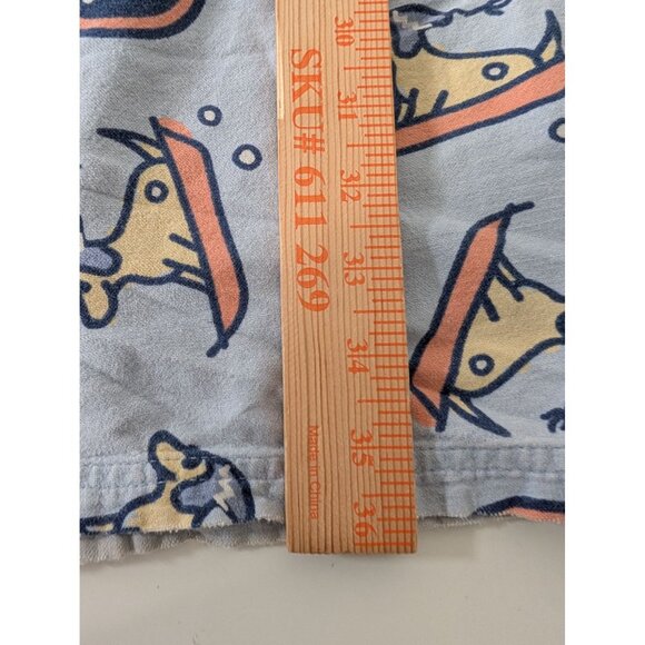 Life is Good Dog Sledding Pajama Pants Womens Size Large Blue Snow Drawstring - Picture 11 of 11